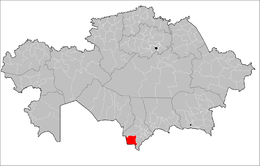 Distretto di Šardara – Localizzazione