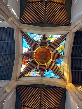 Looking up at the Lantern Tower, Sheffield Cathedral