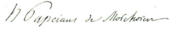 Signature de Théodore Papeians de Morchoven