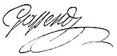 signature de Jean Gaspard Gassend