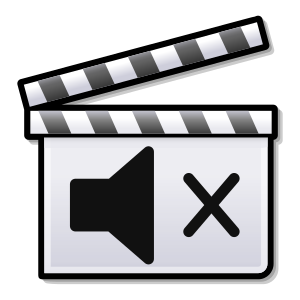  Clapperboard icon to represent silent films