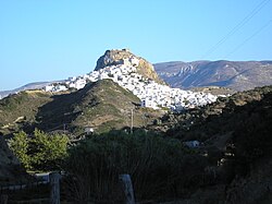 Panorama del capoluogo di Sciro