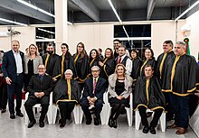 Academicos da Alenrio, homenageados e autoridades políticas - Solenidade de apresentação e posse da nova diretoria da Alenrio, homenagens e honrarias, Santo Augusto-RS, 12 de maio de 2023.