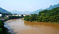 Sông Lô, đoạn phía nam thành phố Hà Giang.