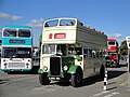 Preserved Southern Vectis 703 (DDL 50), a Bristol K5G/ECW, in Newport Quay, Newport, Isle of Wight for the Isle of Wight Bus Museum's October 2010 running day.