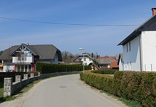 Srednje Bitnje Place in Upper Carniola, Slovenia