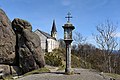 * Nomination Rock formations Bucklwehluckn and wayside shrine, behind the parish church St. Thomas am Blasenstein, Upper Austria --Uoaei1 05:14, 12 July 2022 (UTC) * Promotion  Support Good quality -- Johann Jaritz 06:01, 12 July 2022 (UTC)