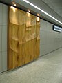 Wooden detail on Stare Bielany station