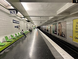 <span class="mw-page-title-main">Grands Boulevards station</span> Metro station in Paris, France