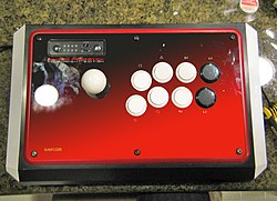 Mad Catz's Street Fighter IV FightStick Tournament Edition Arcade controller Street Fighter IV TE stick modified.jpg