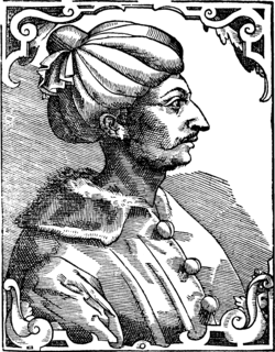 Retrato de Orhan Gazi por Paolo Giovio (1483-1552)