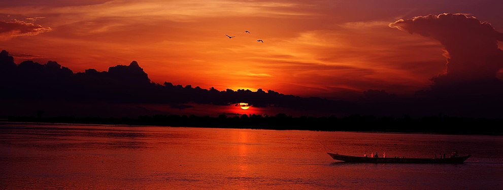 Sunset at River Benue by Agbendeh Simon