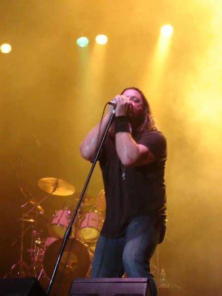 Vocalist Russell Allen performing in San Juan, Puerto Rico on May 27, 2007.