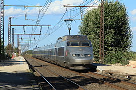 TGV Sud-Est à Baillargues (2013)