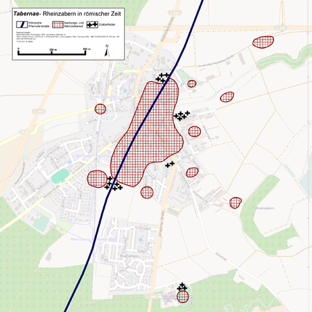 Tabernae Rheinzabern Karte