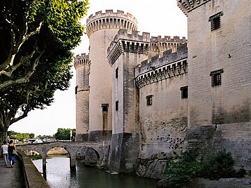 Gracht van het kasteel van Tarascon (koning René)