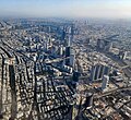 Aerial overview from an airplane