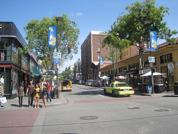 The northern end of Telegraph Avenue in Berkeley