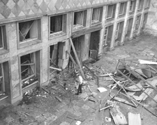 Bombenanschlag auf den Terrace Club hinter dem Hauptquartier des V. US-Korps in Frankfurt am Main im Mai 1972.