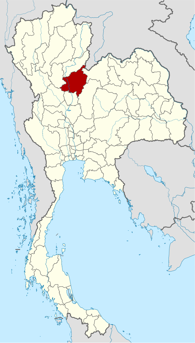 彭世洛府在泰国的位置
