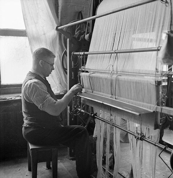 File:The British Cotton Industry- Everyday Life at a British Cotton Mill, Lancashire, England, UK, 1945 D26012.jpg