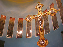 Church of Our Lady of the Rosenkrans, Doha, Qatar cross detail.jpg