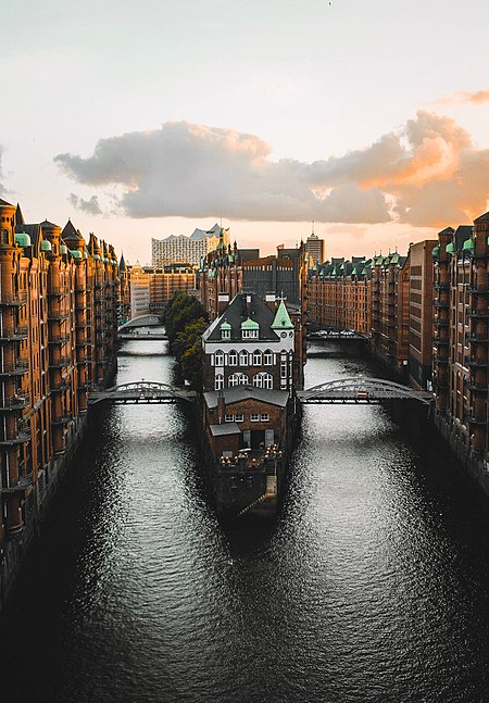 The Wasserschloss at sunset