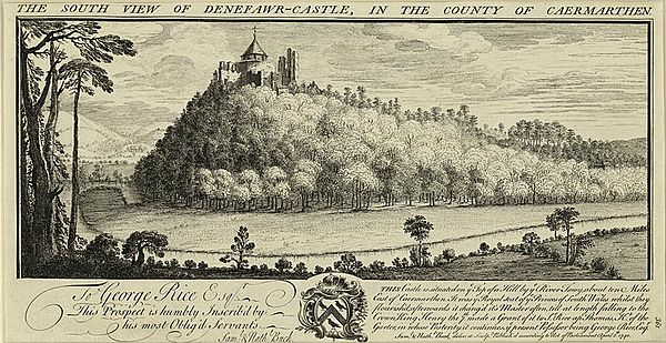 Dinefwr Castle, 1740