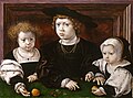 Three children of King Christian II of Denmark by Jan Gossaert (1526).jpg