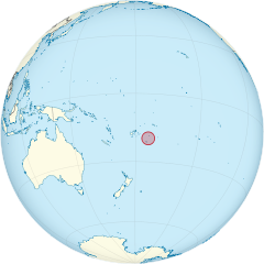 Położenie Tonga
