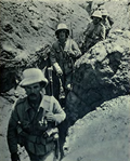 Британские окопы в районе Тигра, 1916 год