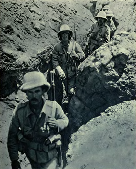 Dəclə bölgəsindəki ingilis səngərləri, 1916