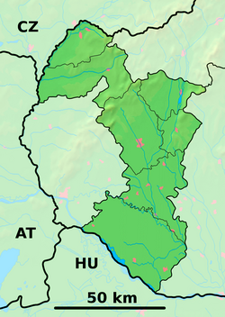 Senica is located in Trnava Region