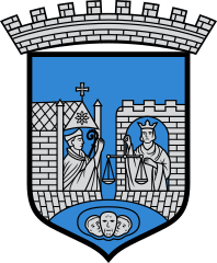 The coat of arms of Trondheim, Norway