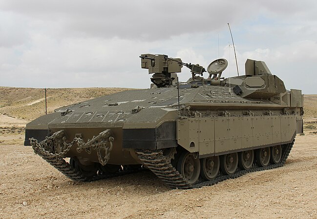 IDF Nammer armored personnel carrier with TROPHY active protection system