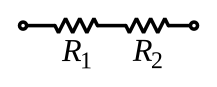 File:Two Resistors in series.svg