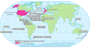 A(z) Mai gyarmati területek listája lap bélyegképe