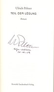 Ulrich Peltzer aláírása