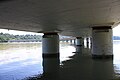 English: Bridge across the barrier lake of the river Drava Deutsch: Brücke über den Stausee der Drau