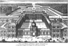 Люксембургский дворец в Париже. 1643. Офорт, резец