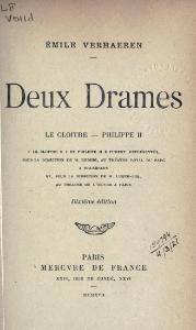 Émile Verhaeren, Deux drames, 1917    