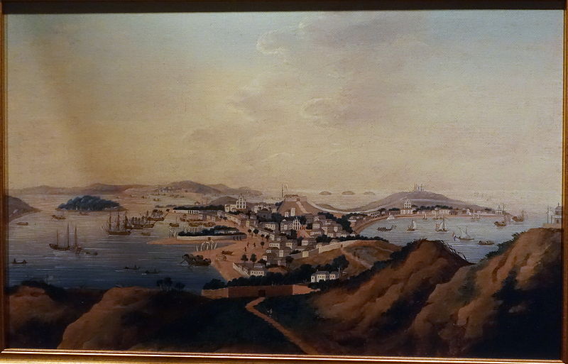 File:View of Macau as seen from Penha Hill, late 18th century, artist unknown - Hong Kong Museum of History - DSC00998.JPG