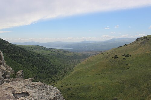 The Sea of Galilee as seen from the Golan