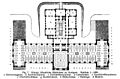 Königliche Landesbibliothek Stuttgart (1943 zerstört), Grundriss, 1883.