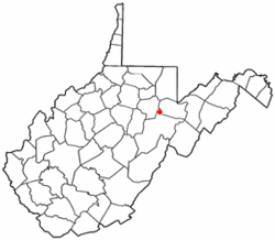 Location of Montrose, West Virginia