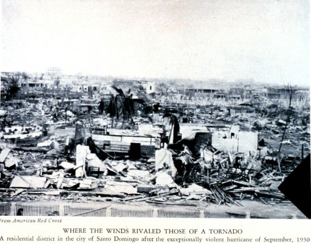 Destruction of Santo Domingo after the hurricane