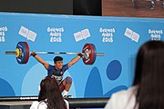 Deutsch: Gewichtheben bei den Olympischen Jugendspielen 2018; Tag 2, 10. Oktober 2018; Jungen 62 kg English: Weightlifting at the 2018 Summer Youth Olympics at 8 October 2018 – Boys' 62 kg