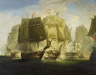 The Battle of Trafalgar: I. The Beginning of the Action: The 'Victory' Breaking the Line