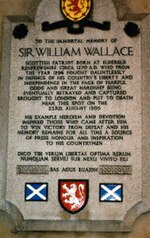 Thumbnail for File:William Wallace memorial plaque.jpg