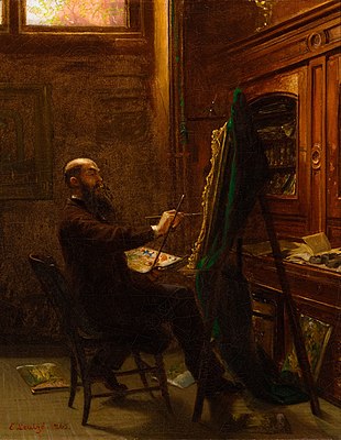 Worthington Whittredge in His Tenth Street Studio (1865)
